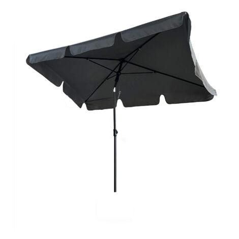 Sombrilla de jardín FLOKS con protección UV Gris Oscuro peso 2,8 kg dimensiones 200x123x235 cm