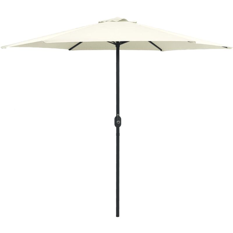 

Sombrilla de jardín y palo de aluminio blanco arena 270x246 cm