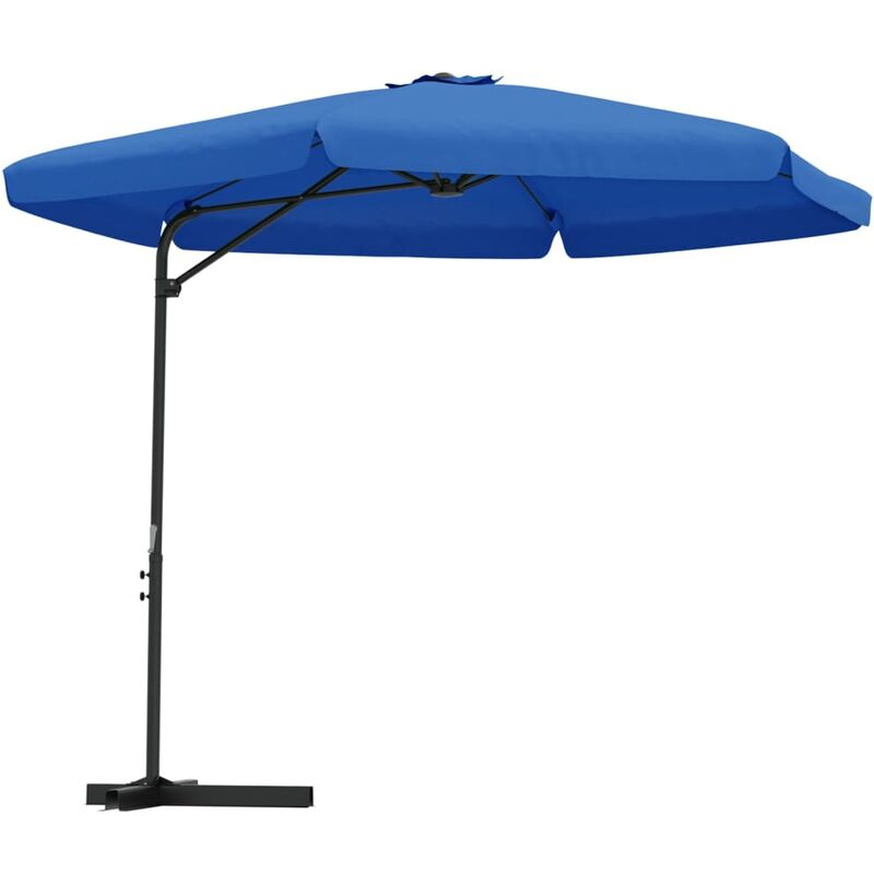 

Youthup - Sombrilla de jardín con palo de acero azul celeste 300 cm - Azul