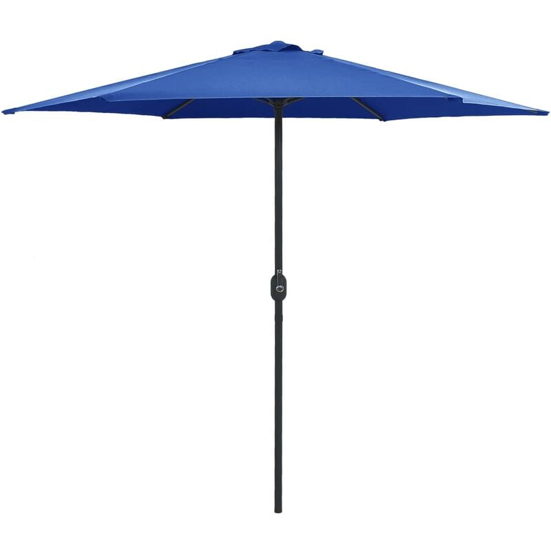 

Sombrilla de jardín con palo de aluminio azul celeste 270x246cm - Azul