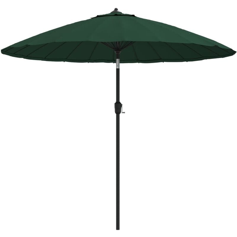 

Sombrilla de jardín con palo de aluminio verde 270 cm - Verde