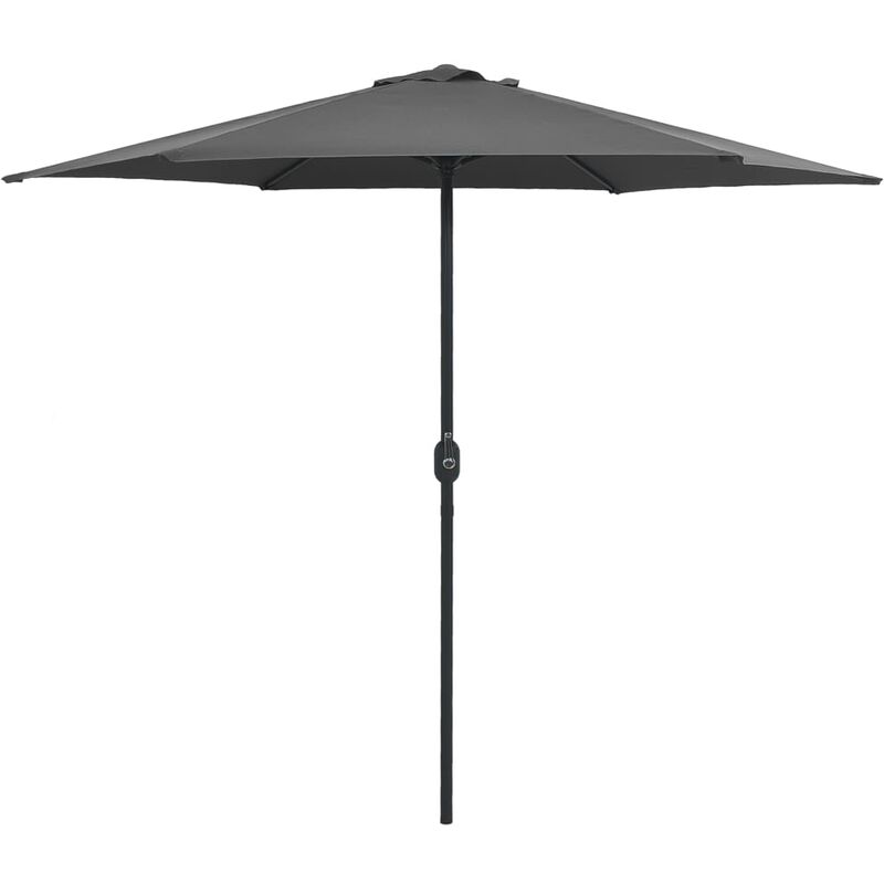 

Sombrilla de jardín palo de aluminio gris antracita 270x246 cm - Antracita