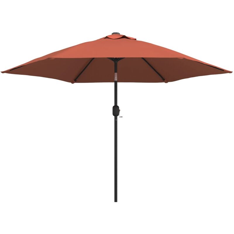 

Youthup - Sombrilla de jardín palo de metal terracota 300 cm - Rojo