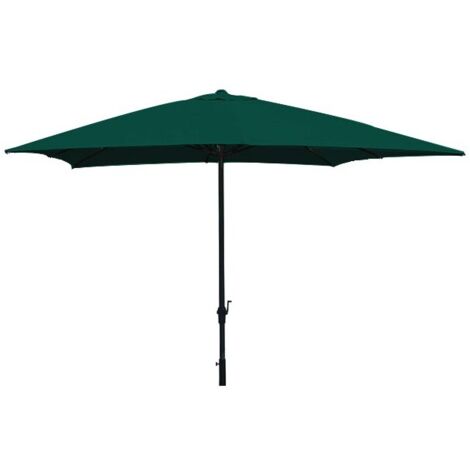 Sombrilla de metal y poliéster verde 300x300 Vette 06781