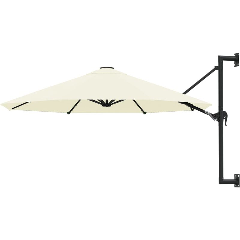 

Sombrilla de pared con barra de metal 300 cm arena