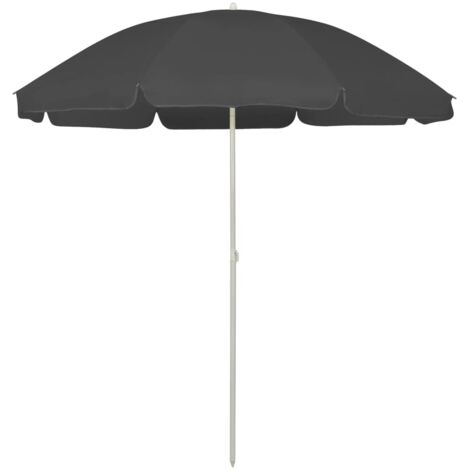 Sombrilla de playa 240 cm antracita 020008375
