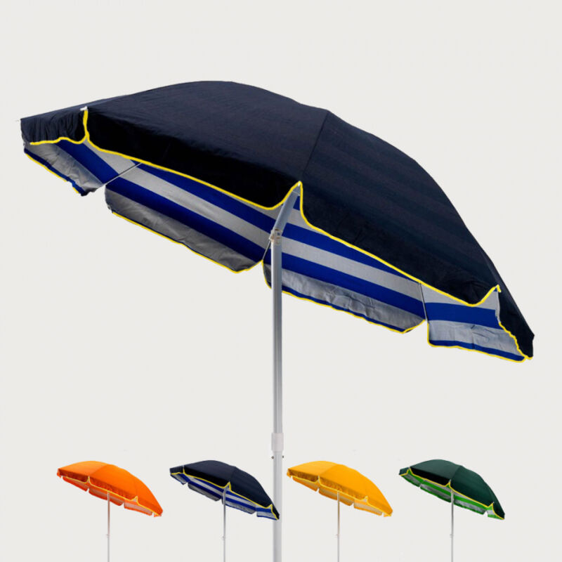 

Sombrilla para playa y jardín algodón 200 cm Tropicana | Azul oscuro