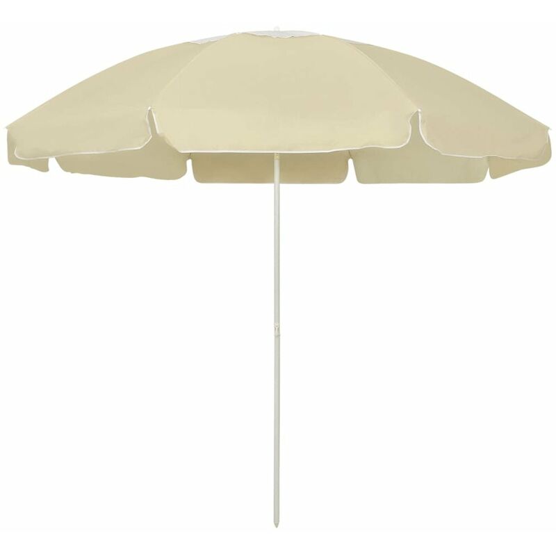 

Sombrilla de playa arena amarillo 240 cm