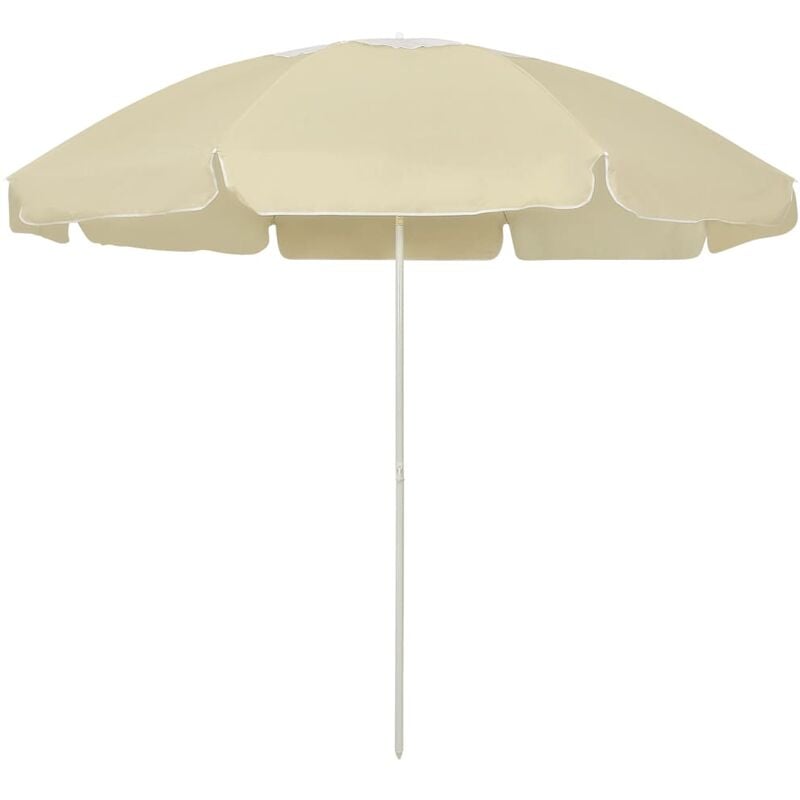 

Sombrilla de playa arena amarillo 240 cm