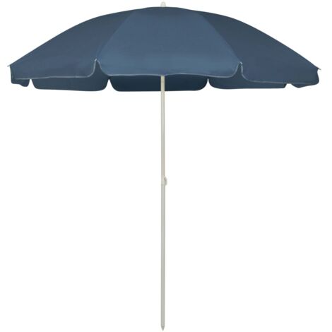 Sombrilla de playa azul 240 cm vidaXL