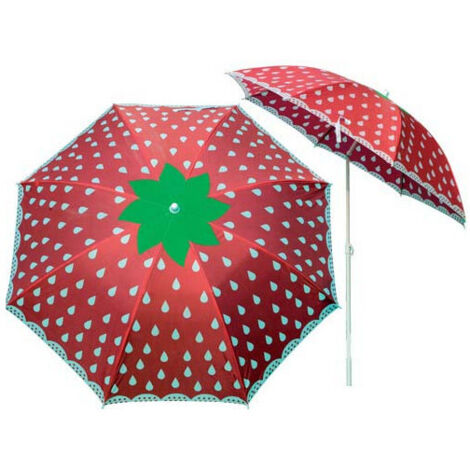 Sombrilla de playa Fruta Fresa Cm.180