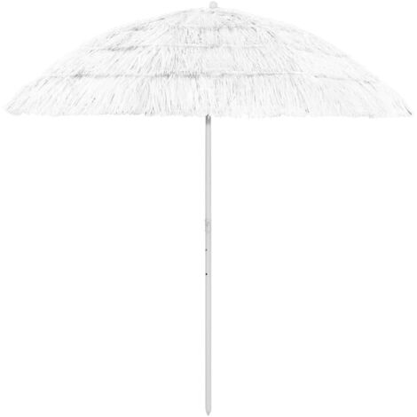 Sombrilla de playa Hawaii blanco 240 cm vidaXL