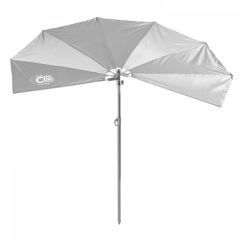

Sombrilla de playa Clic Clac des plages - Gris claro