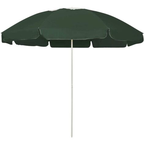 Sombrilla de playa verde 240 cm