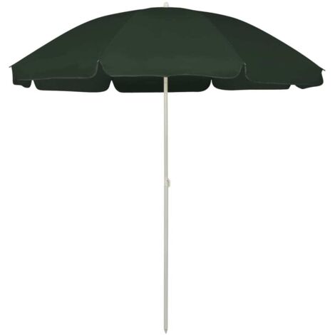 Sombrilla de playa verde 240 cm