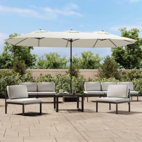 Sombrilla doble arena 449x265 cm