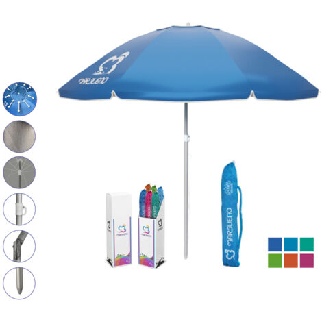 Sombrilla nylon y aluminio con funda - Surtido - Ø 240 cm