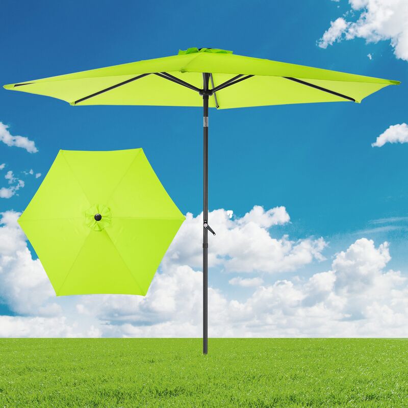 

Sombrilla parasol protección solar jardín playa tubo manivela ajustable Ø 300 cm
