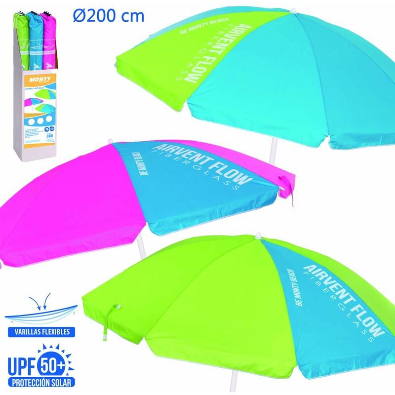 

Sombrilla Playa 200cm Monty Nyl Surt 130539
