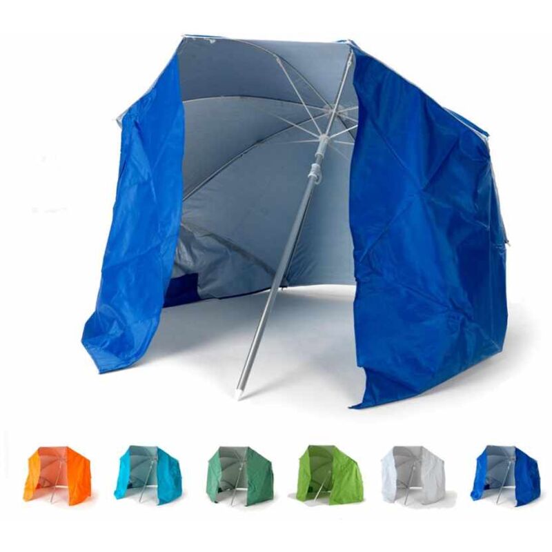 

Beachline - Sombrilla Portátil con Cortina Ligera Aluminio Playa 160 cm Piuma | Azul Marino
