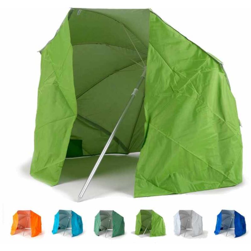 

Beachline - Sombrilla Portátil con Cortina Ligera Aluminio Playa 200 cm Piuma | Verde