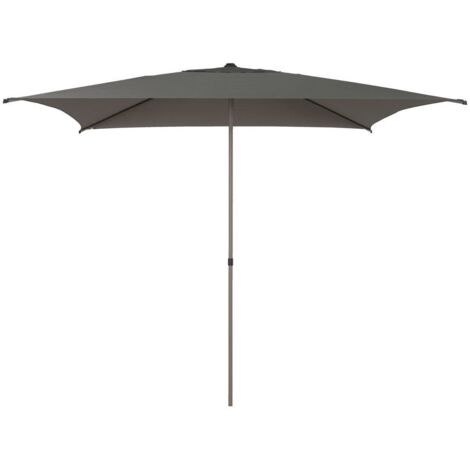Sombrilla reclinable cuadrada recta de soja 2,5x2,5m café - Hespéride