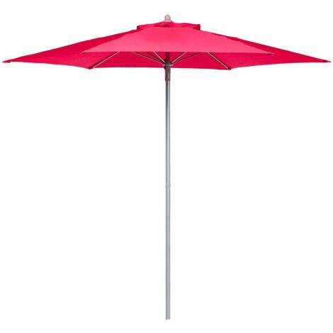 Sombrilla recta redonda Anzio rojo granate - 23 m - Hespéride