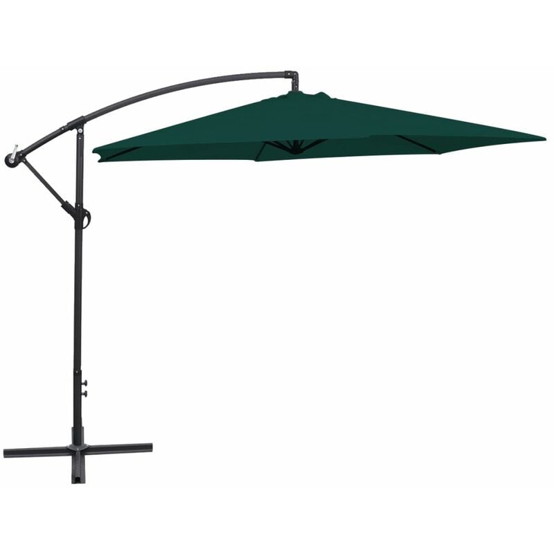 

Sombrilla voladiza 3 m verde
