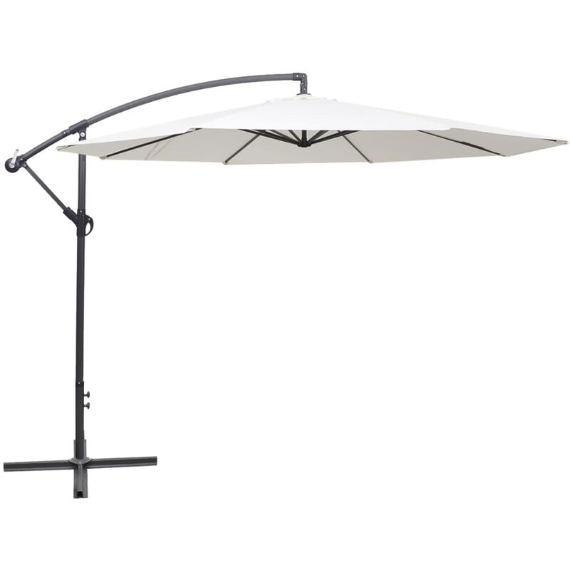 

Sombrilla voladiza 3,5 m blanco arena