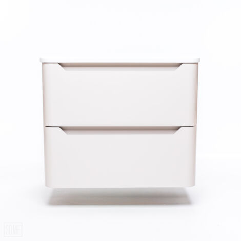 Some  Meuble de Salle de Bain Case - 592x456x480mm - Beige - Design Moderne - Résistant à l'Humidité