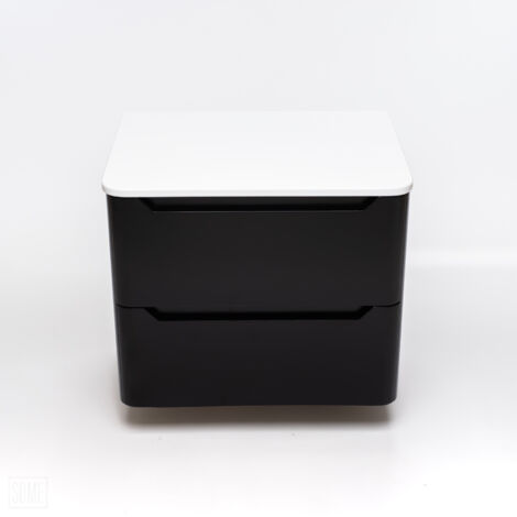 Some  Meuble de Salle de Bain Case - 592x456x480mm - Noir - Design Moderne - Résistant à l'humidité
