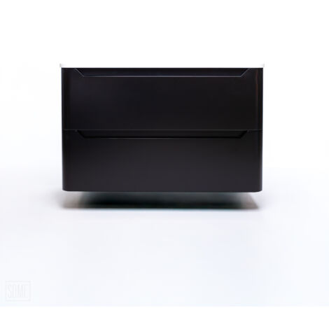 Some  Meuble de Salle de Bain Case - 792x456x480mm - Noir - Design Élégant - Résistant à l'Humidité