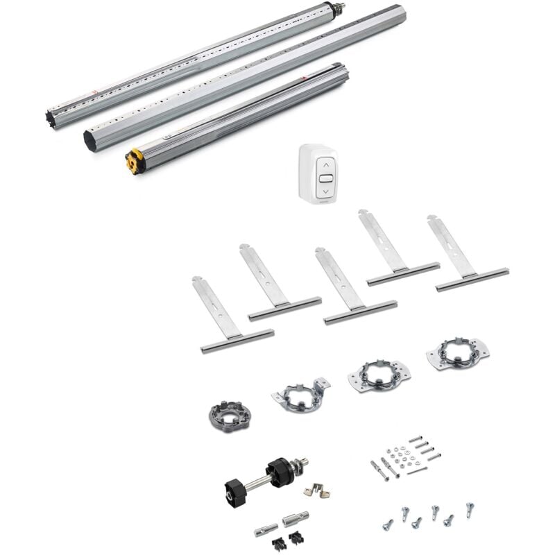 1245873 - ms 2600 - Kit de motorisation volet roulant universel filaire - 20 Nm - largeur max 2.6 m - pour coffre traditionnel, rénovation, tunnel ou