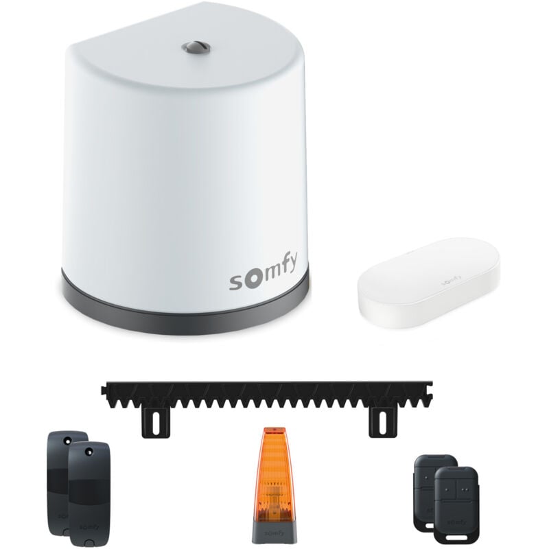 SOMFY 1246278 - Motorisation portail coulissant Freevia RTS Connecté - Pilotable à distance avec smartphone et assistants vocaux