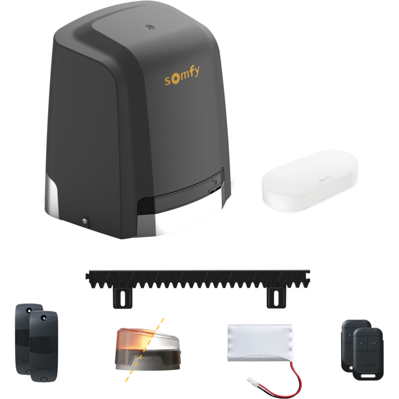 1246286 - Motorisation portail coulissant Slidymoove 600 Connect - Pilotable à distance avec smartphone et assistants vocaux - Pour portail longueur