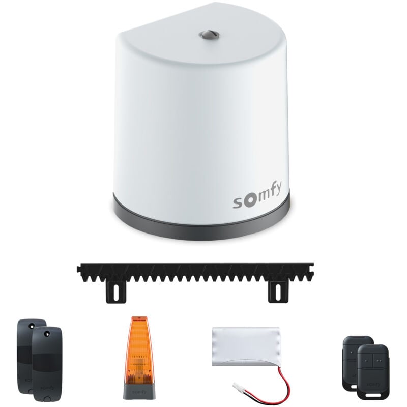1246289 - Motorisation de portail coulissant Freevia Essential rts - Livrée avec 2 télécommandes Keypop, feu clignotant, 4m de crémaillère et