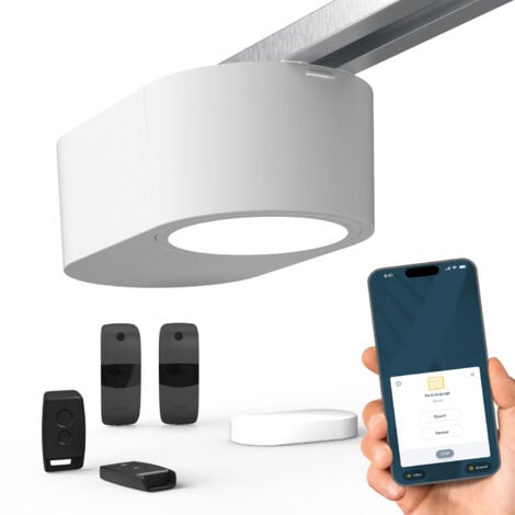 SOMFY 1246483 - Motorisation porte de garage Serenia 700 io Connect - Pilotable à distance avec smartphone et assistants vocaux - Pour portes de garage Hauteur Max. 2.35 m et Largeur Max. 4.5 m - Livr