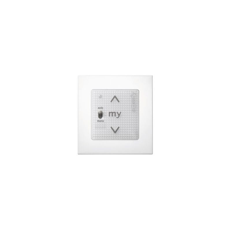 Commande Somfy Smoove Uno Io Compatible - Blanc + Cadre Som1811405
