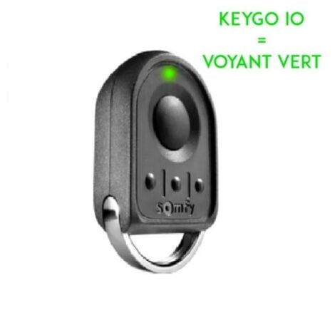 SOMFY 1870880 - Télécommande Keygo io - Pour commander jusqu'à 4 moteurs de porte de garage ou portail io