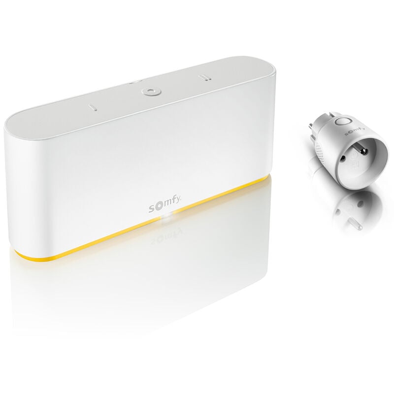 1870998 - Pack TaHoma switch + 1 prise connectée io - Commande intelligente compatible io, rts, Zigbee 3.0, Multiprotocole & Multimarque - Compatible