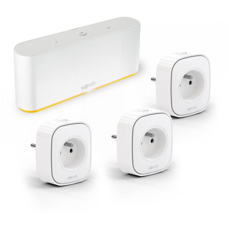 1871584 - Pack TaHoma switch + 3 prises connectées Zigbee - Pour centraliser et connecter votre logement - Compatible io-homecontrol, rts & Zigbee