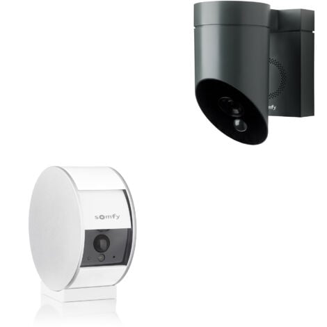 SOMFY 1875253 - 1 caméra intérieure Somfy Indoor Camera et 1 extérieure Somfy Outdoor Camera grise - Somfy Protect