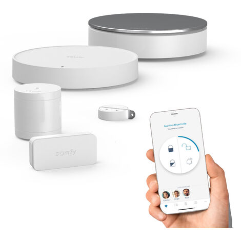 SOMFY 1875279 - Home Alarm Essential Starter Pack - Alarme sans fil connectée - Somfy Protect - Compatible avec Alexa, l'Assistant Google et TaHoma (switch)
