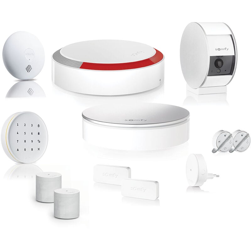 1875309 - Home Alarm - Pack Extra vidéo - Alarme maison sans fil connectée avec caméra intérieure Protect - Compatible avec Amazon Alexa, l'Assistant