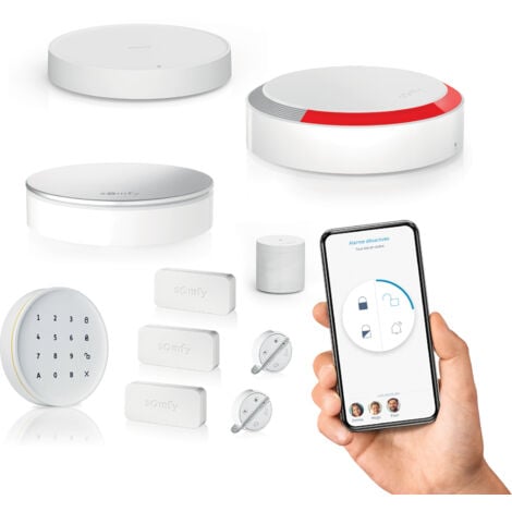 SOMFY 1875352 - Home Alarm Essential - Pack clavier - Alarme Maison sans Fil Connecté Wifi - Compatible avec Alexa, l'Assistant Google et TaHoma (switch)