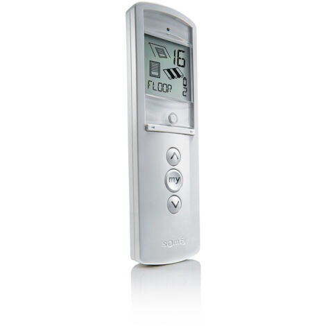 Somfy – Télécommande Telis 16 RTS pour volets et éclairages – 16 canaux – Portée 200 m – Alimentation 2 piles AAA – Support mural inclus