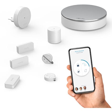 Somfy 2401497 - Home Alarm | Système d'alarme maison sans fil connecté | Somfy Protect | Compatible avec Alexa, l'Assistant Google et TaHoma (switch)