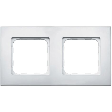 Somfy – Double-cadre SMOOVE blanc laqué – Conçu en PVC – Finition Pure – Dimensions 145 x 80 x 10 mm – Fixation par clippage