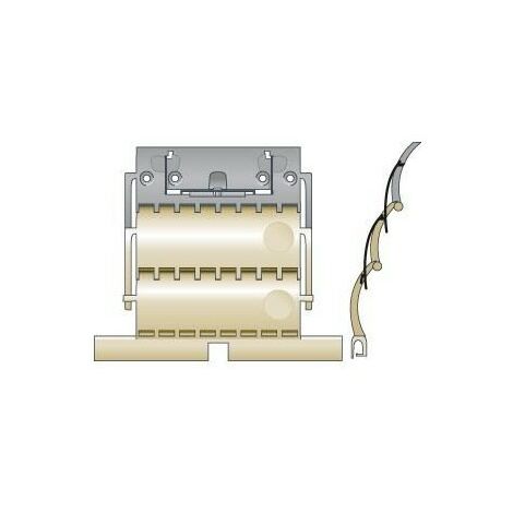 Somfy – Attache rigide clicksur 2 maillons lame 14mm – Fixation solide pour opérateurs OXIMO et ILMO – Compatible tube ZF64 et ZF54