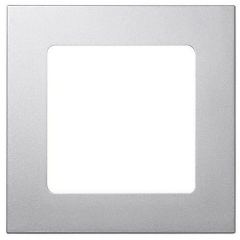 Somfy – Cadre SMOOVE acier mat – Finition Silver Mat – Dimensions 80 x 80 x 10 mm – Compatible modules sensitifs SMOOVE
